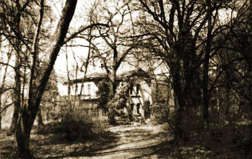 Вид з основного під'їзду на будівлю