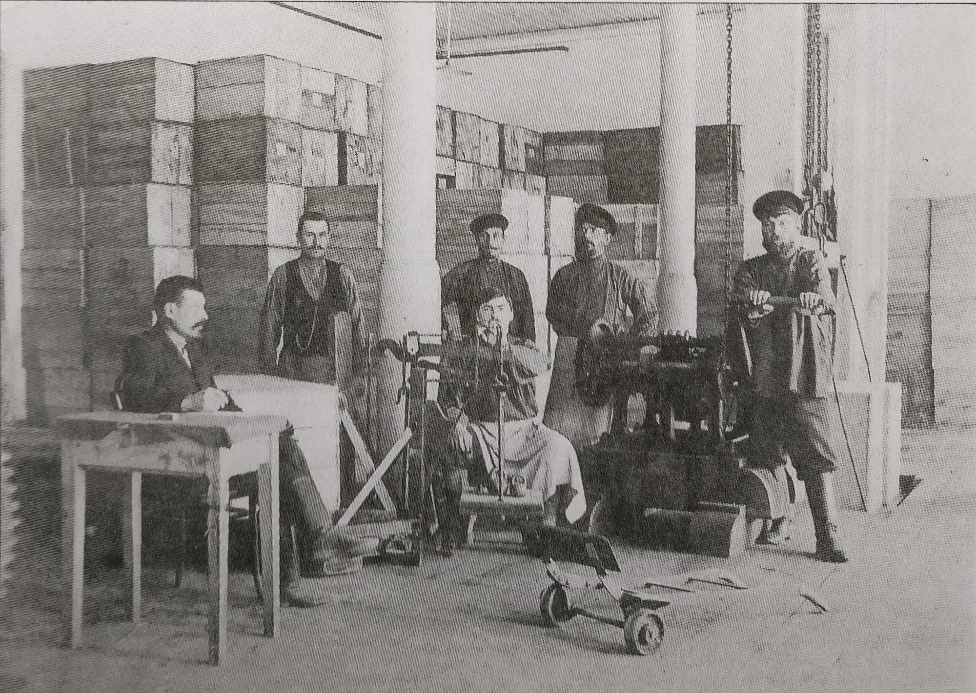 Винний склад №1. Виробничі приміщення. Фото 1900-х рр.