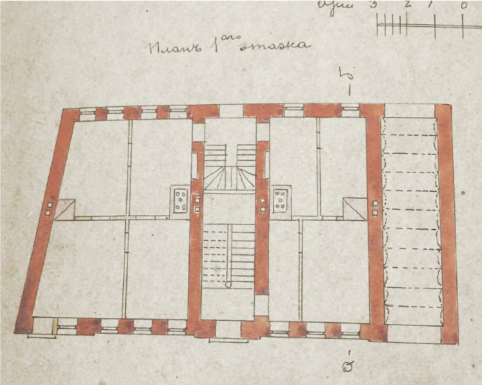 План 1-го поверху, арх. В.Ніколаєв